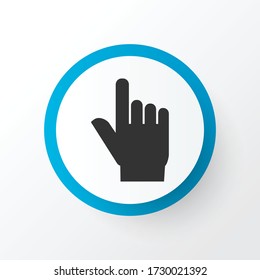Hand cursor icon symbol. Premium quality isolated gesturing element in trendy style.