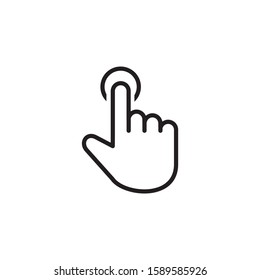 Hand cursor icon symbol vector illustration