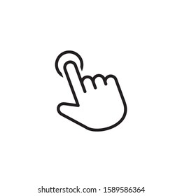 Hand cursor icon symbol vector illustration