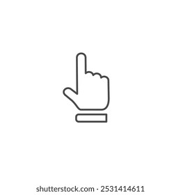 Hand cursor icon symbol vector illustration