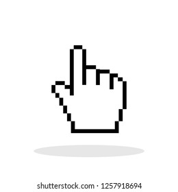 Hand Cursor Icon In Trendy Flat Style. Vector Illustration EPS 10.