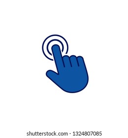 Hand cursor icon vector