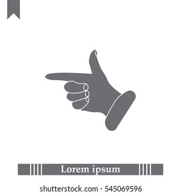 hand cursor icon. Vector