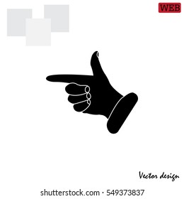 hand cursor icon. Vector