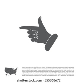 hand cursor icon. Vector