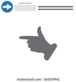 hand cursor icon. Vector