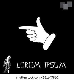 hand cursor icon. Vector