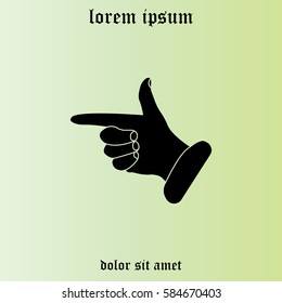 hand cursor icon. Vector