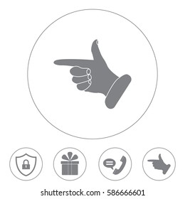 hand cursor icon. Vector