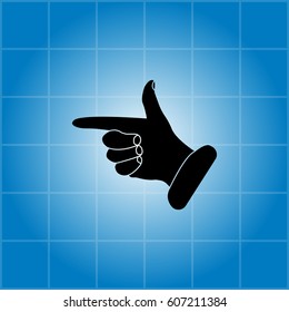 hand cursor icon. Vector