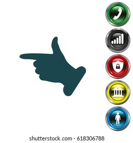 hand cursor icon. Vector