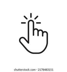 Hand cursor icon. cursor icon vector click hand cursor icon