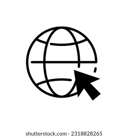 Hand cursor icon. cursor icon vector. hand cursor icon click