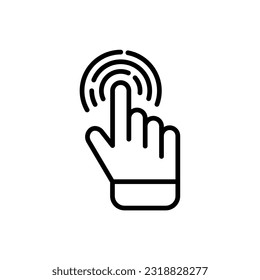 Hand cursor icon. cursor icon vector. hand cursor icon click