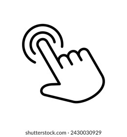 Hand cursor icon. cursor icon vector. hand cursor icon click