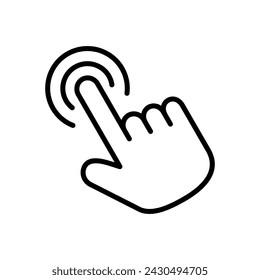 Hand cursor icon. cursor icon vector. hand cursor icon click