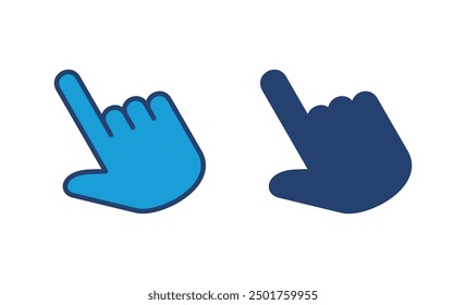Hand cursor icon. cursor icon vector. hand cursor icon click