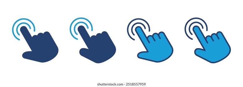 Hand cursor icon. cursor icon vector. hand cursor icon click