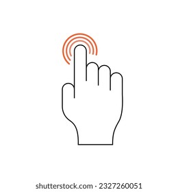 Hand Cursor Icon Vector Design.