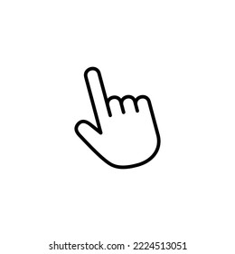 Hand cursor icon vector illustration. cursor sign and symbol. hand cursor icon clik