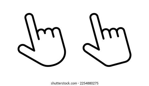 Hand cursor icon vector illustration. cursor sign and symbol. hand cursor icon clik