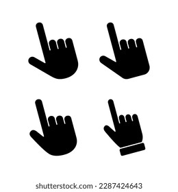 Hand cursor icon vector illustration. cursor sign and symbol. hand cursor icon clik