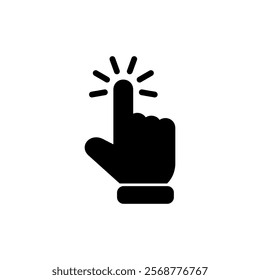 Hand cursor icon vector illustration. cursor sign and symbol. hand cursor icon clik