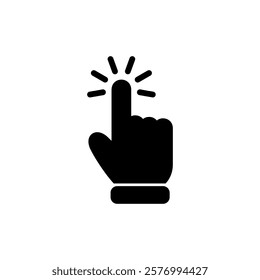 Hand cursor icon vector illustration. cursor sign and symbol. hand cursor icon clik