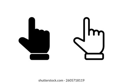 Hand cursor icon vector illustration. cursor sign and symbol. hand cursor icon clik