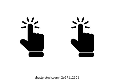 Hand cursor icon vector illustration. cursor sign and symbol. hand cursor icon clik