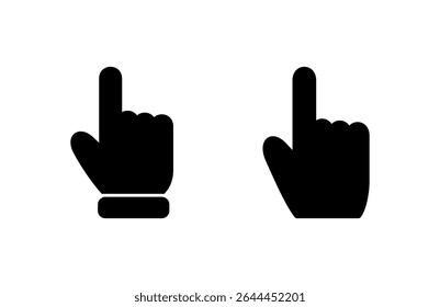 Hand cursor icon vector illustration. cursor sign and symbol. hand cursor icon clik