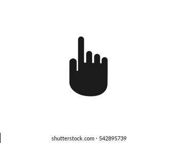 Hand cursor icon vector illustration on white background