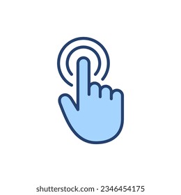 Hand cursor icon vector. cursor sign and symbol. hand cursor icon clik