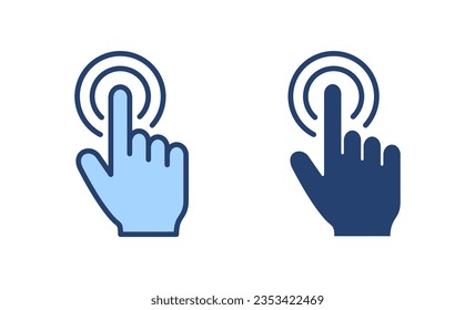 Hand cursor icon vector. cursor sign and symbol. hand cursor icon clik