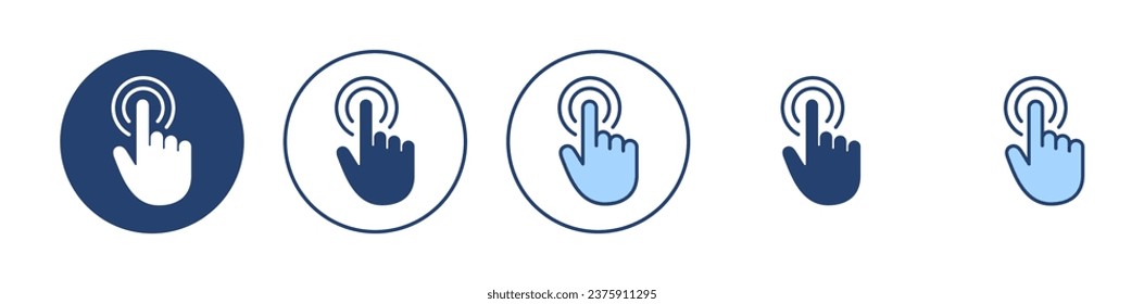 Hand cursor icon vector. cursor sign and symbol. hand cursor icon clik