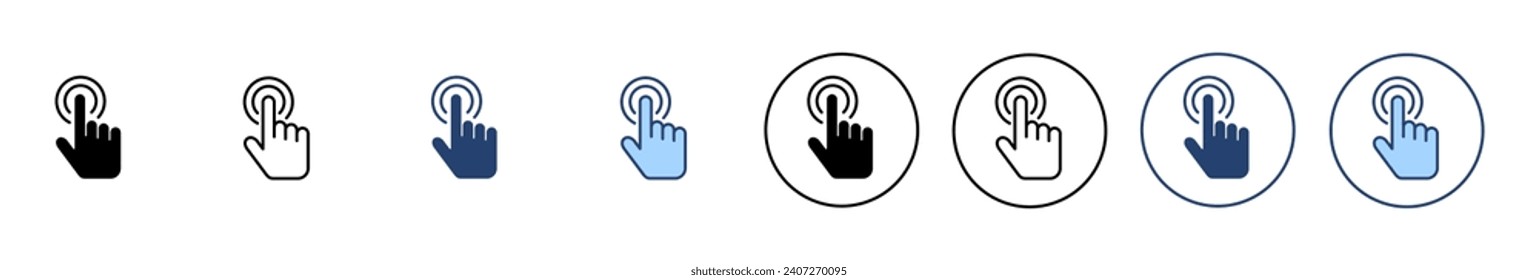 Hand cursor icon vector. cursor sign and symbol. hand cursor icon clik
