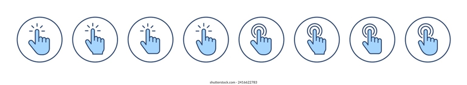 Hand cursor icon vector. cursor sign and symbol. hand cursor icon clik