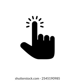 Hand cursor icon vector. cursor sign and symbol. hand cursor icon clik