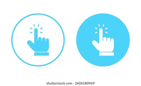 Hand cursor icon vector. cursor sign and symbol. hand cursor icon clik