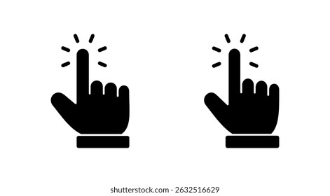 Hand cursor icon vector. cursor sign and symbol. hand cursor icon clik