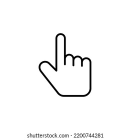 Hand cursor icon vector for web and mobile app. cursor sign and symbol. hand cursor icon clik