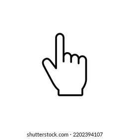 Hand cursor icon vector for web and mobile app. cursor sign and symbol. hand cursor icon clik