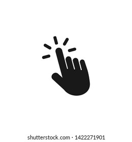 Hand Cursor icons click symbol vector for web design