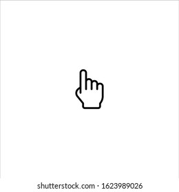 Hand cursor iconv- vector illustration
