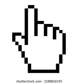hand cursor on white background