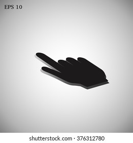 Hand cursor. Pointer Icon. Vector.