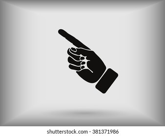 Hand cursor. Pointer Icon. Vector.