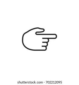 hand cursor pointer icon vector