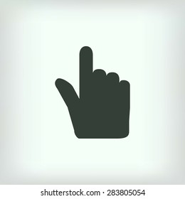 Hand cursor vecior icon