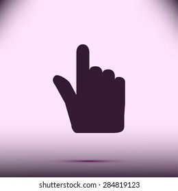 Hand cursor vecior icon